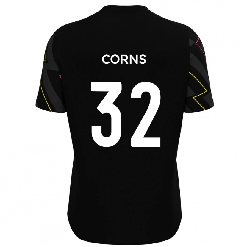 Danxen Criança Camisola Billy Corns #32 Preto Cinza Alternativa 2025/26 Camisa