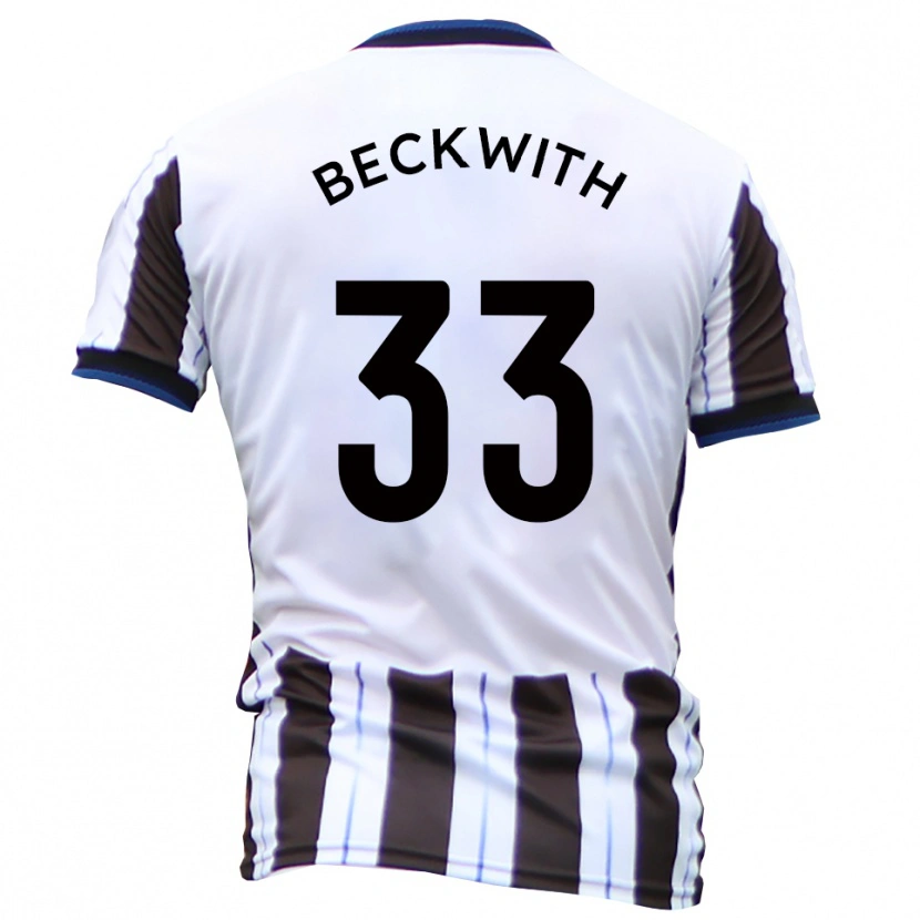 Danxen Criança Camisola Sam Beckwith #33 Branco Preto Alternativa 2025/26 Camisa