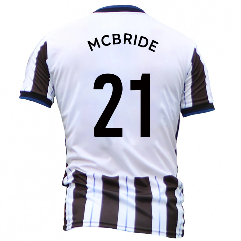 Danxen Criança Camisola Connor Mcbride #21 Branco Preto Alternativa 2025/26 Camisa
