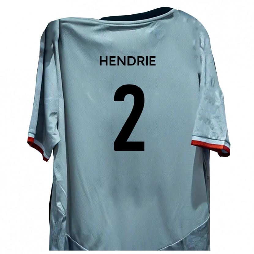 Danxen Criança Camisola Luke Hendrie #2 Branco Preto Alternativa 2025/26 Camisa