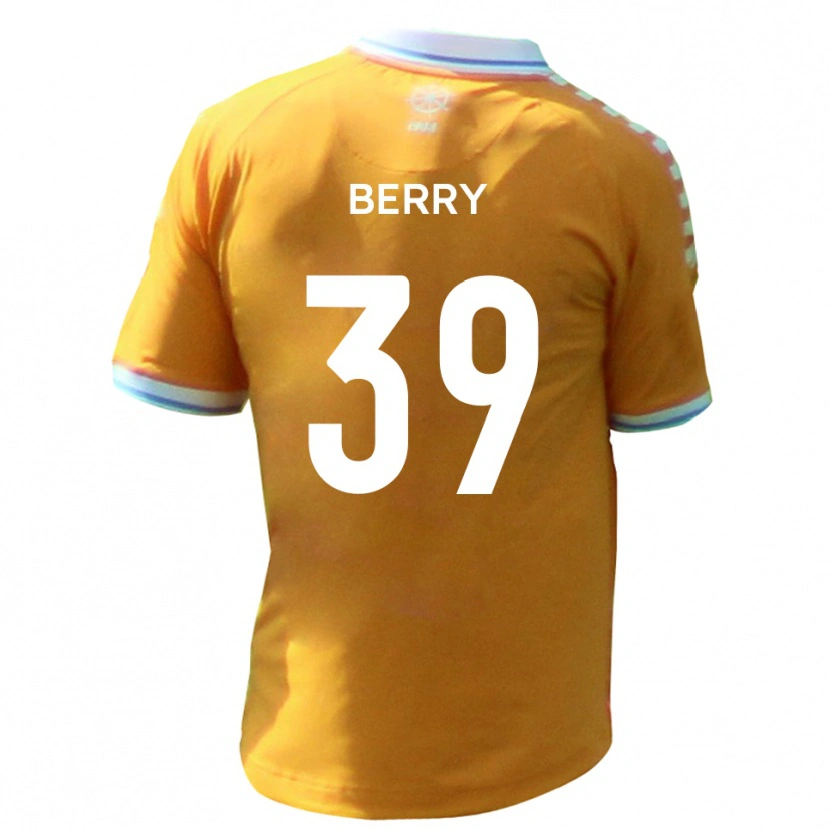 Danxen Criança Camisola Charlie Berry #39 Amarelo Azul Alternativa 2025/26 Camisa