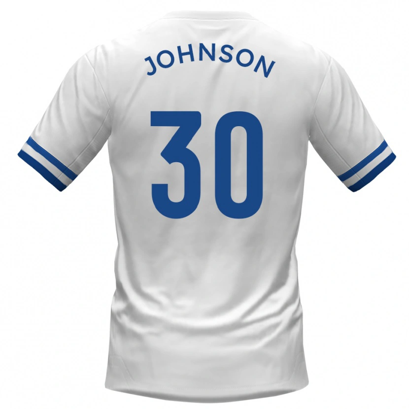 Danxen Criança Camisola Cody Johnson #30 Branco Azul Alternativa 2025/26 Camisa