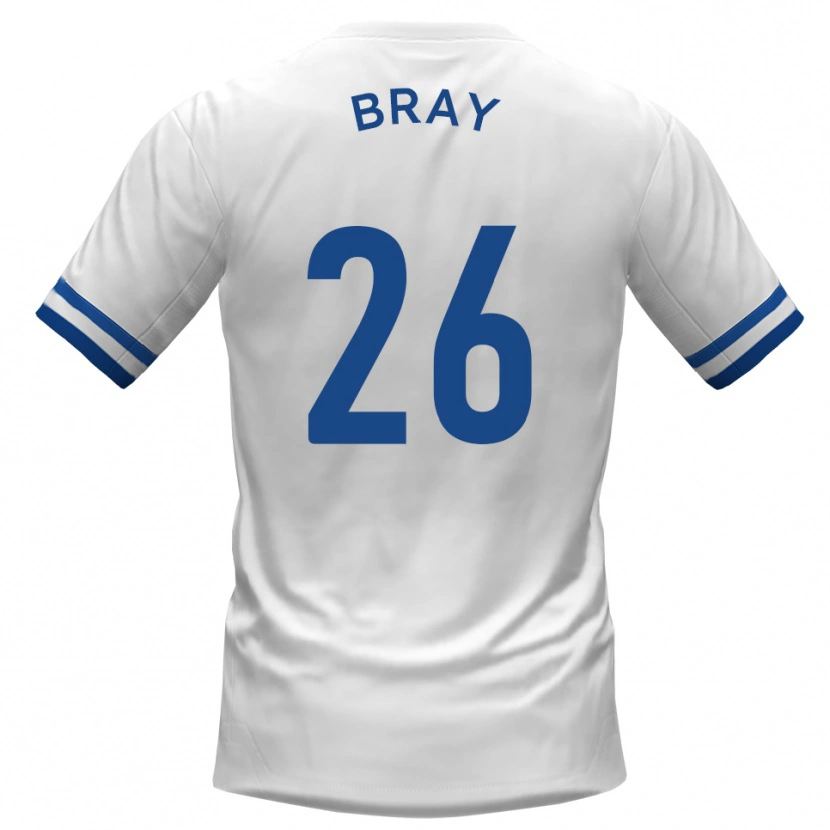 Danxen Criança Camisola Owen Bray #26 Branco Azul Alternativa 2025/26 Camisa