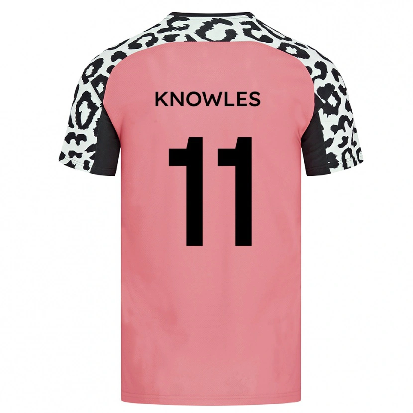 Danxen Criança Camisola Tom Knowles #11 Rosa Preto Alternativa 2025/26 Camisa