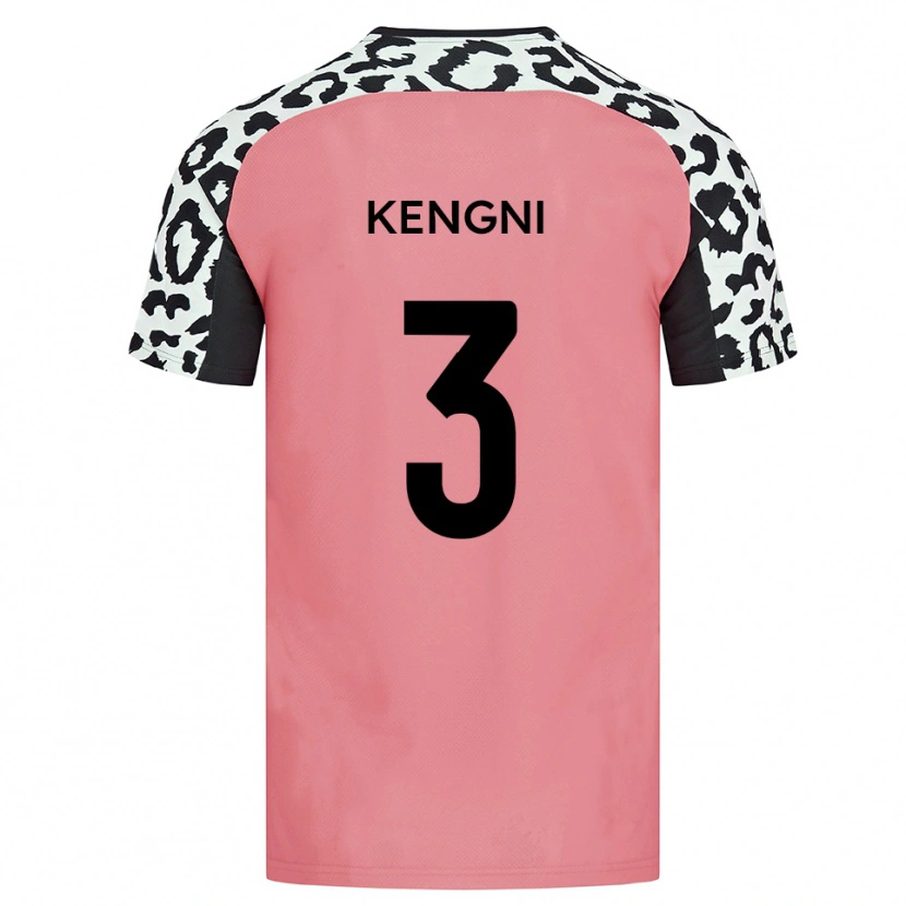 Danxen Criança Camisola Neil Kengni #3 Rosa Preto Alternativa 2025/26 Camisa