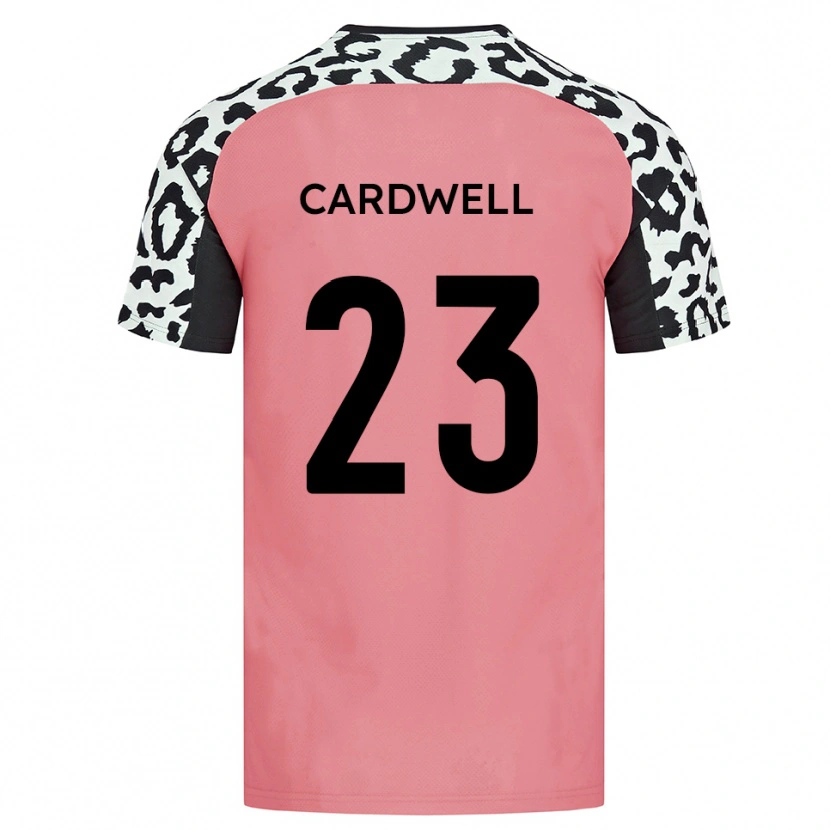 Danxen Criança Camisola Harry Cardwell #23 Rosa Preto Alternativa 2025/26 Camisa