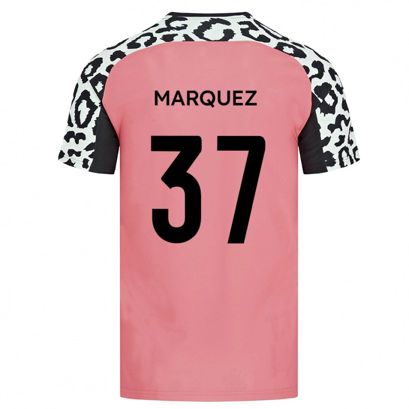 Danxen Criança Camisola Jose Marquez #37 Rosa Preto Alternativa 2025/26 Camisa