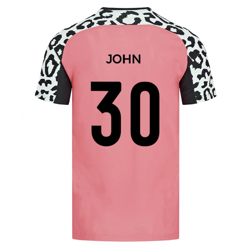 Danxen Criança Camisola Dylan John #30 Rosa Preto Alternativa 2025/26 Camisa