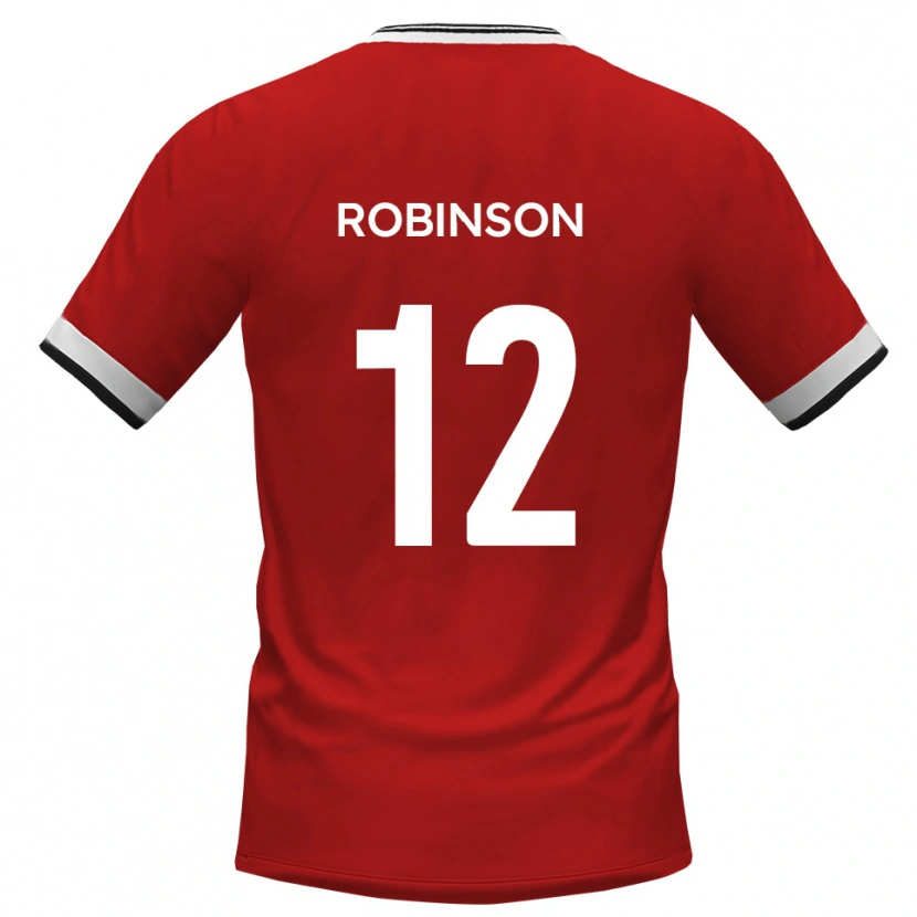 Danxen Criança Camisola Matt Robinson #12 Branco Preto Alternativa 2025/26 Camisa