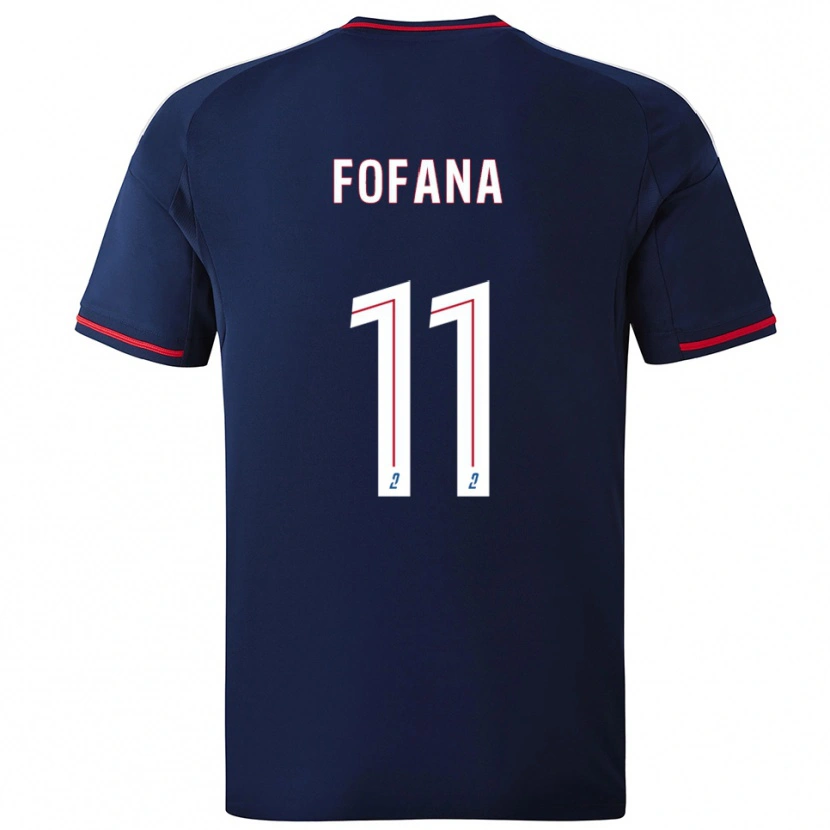 Danxen Criança Camisola Malick Fofana #11 Azul Marinho Vermelho Alternativa 2025/26 Camisa