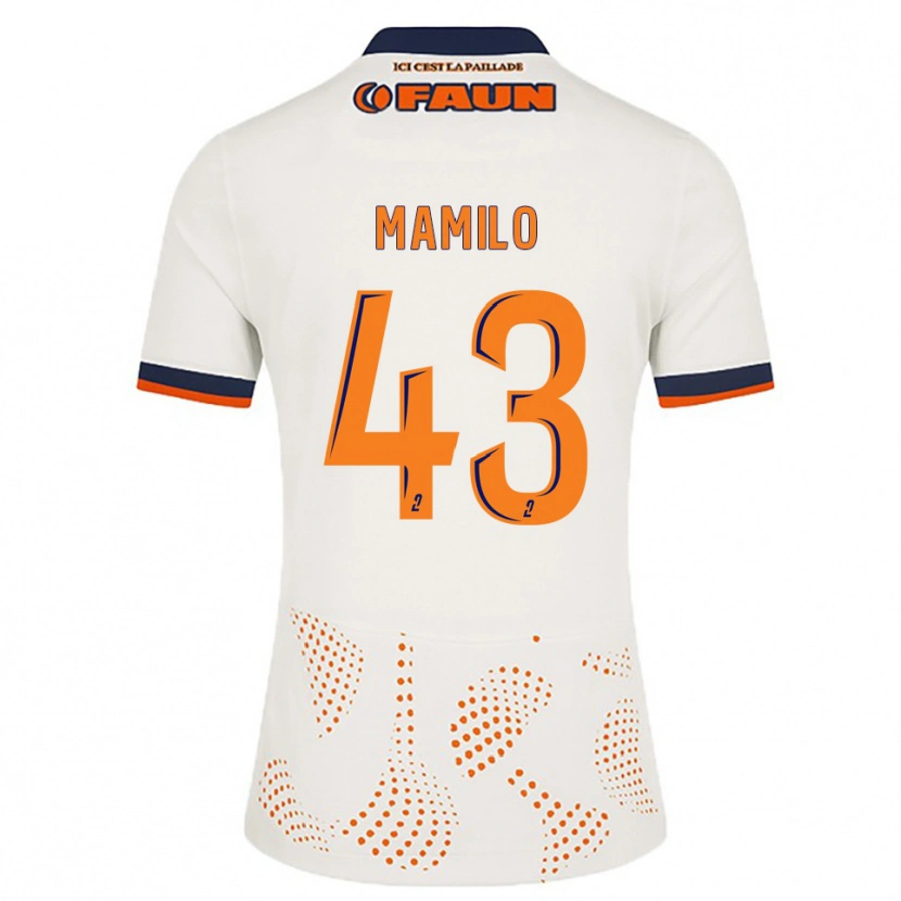 Danxen Criança Camisola Craig Mamilo #43 Branco Laranja Alternativa 2025/26 Camisa