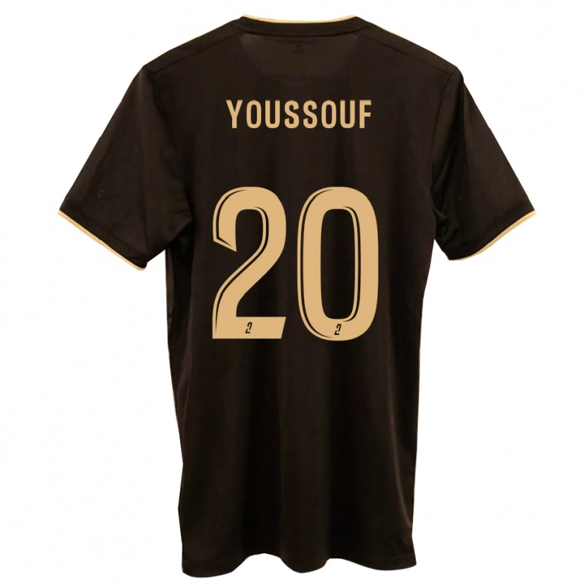 Danxen Criança Camisola Mohamed Youssouf #20 Azul Vermelho Alternativa 2025/26 Camisa