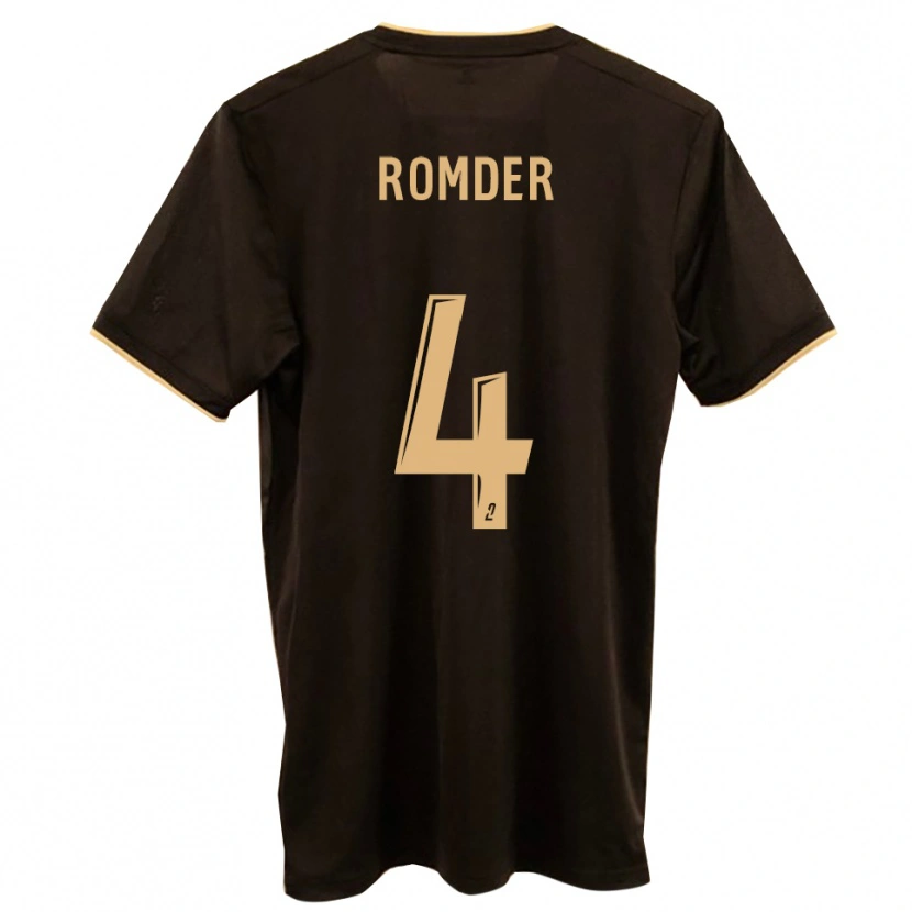 Danxen Criança Camisola Mathis Romder #4 Azul Vermelho Alternativa 2025/26 Camisa