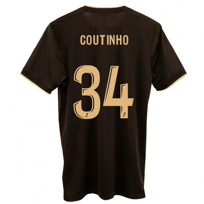 Danxen Criança Camisola Ricardo Coutinho #34 Azul Vermelho Alternativa 2025/26 Camisa