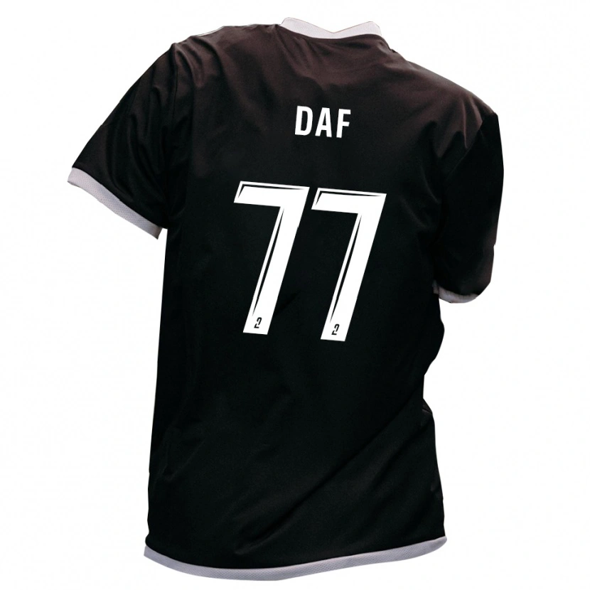 Danxen Criança Camisola Ilan Daf #77 Preto Dourado Alternativa 2025/26 Camisa