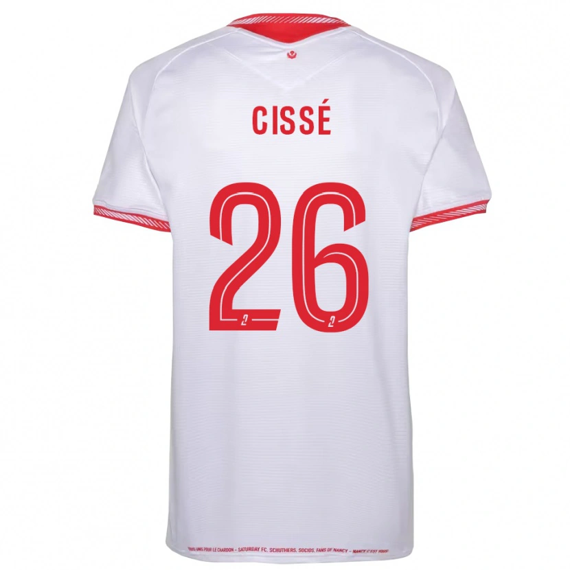 Danxen Criança Camisola Sidi Cissé #26 Preto Vermelho Alternativa 2025/26 Camisa