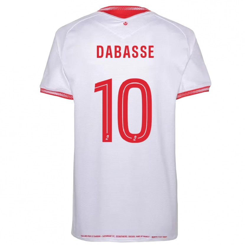 Danxen Criança Camisola Adrian Dabasse #10 Preto Vermelho Alternativa 2025/26 Camisa