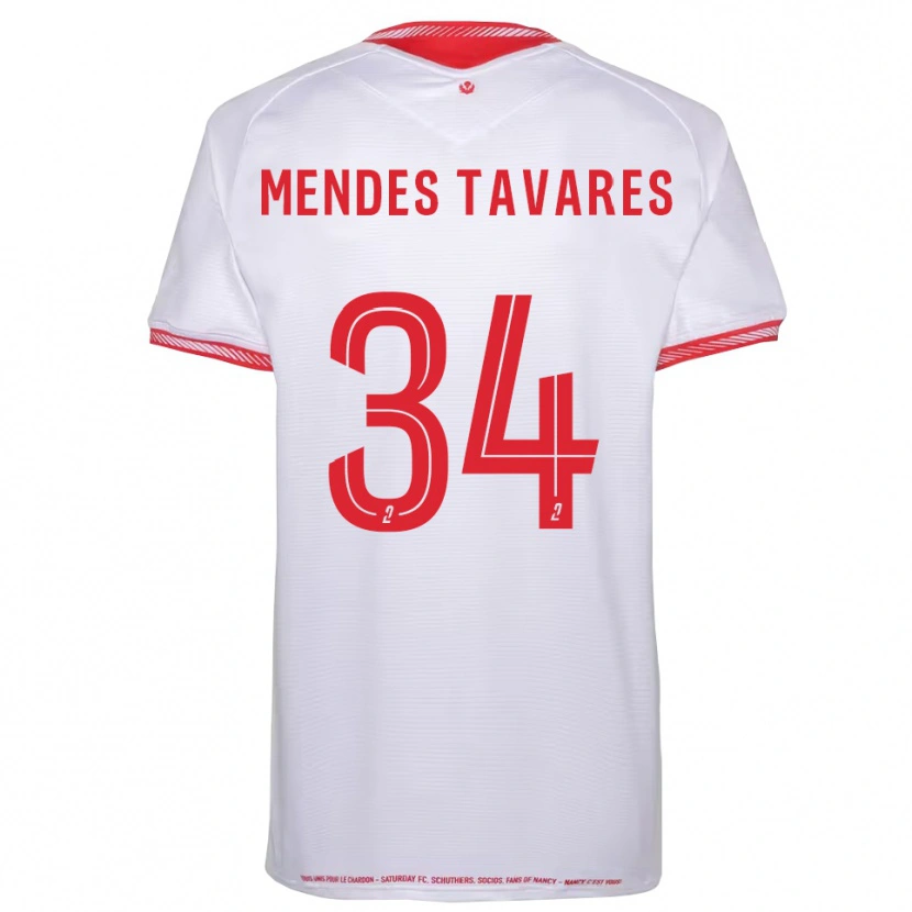 Danxen Criança Camisola Carlos Mendes Tavares #34 Preto Vermelho Alternativa 2025/26 Camisa