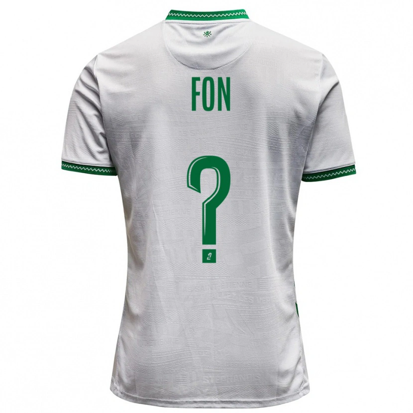 Danxen Criança Camisola Welma Fon #0 Branco Verde Alternativa 2025/26 Camisa