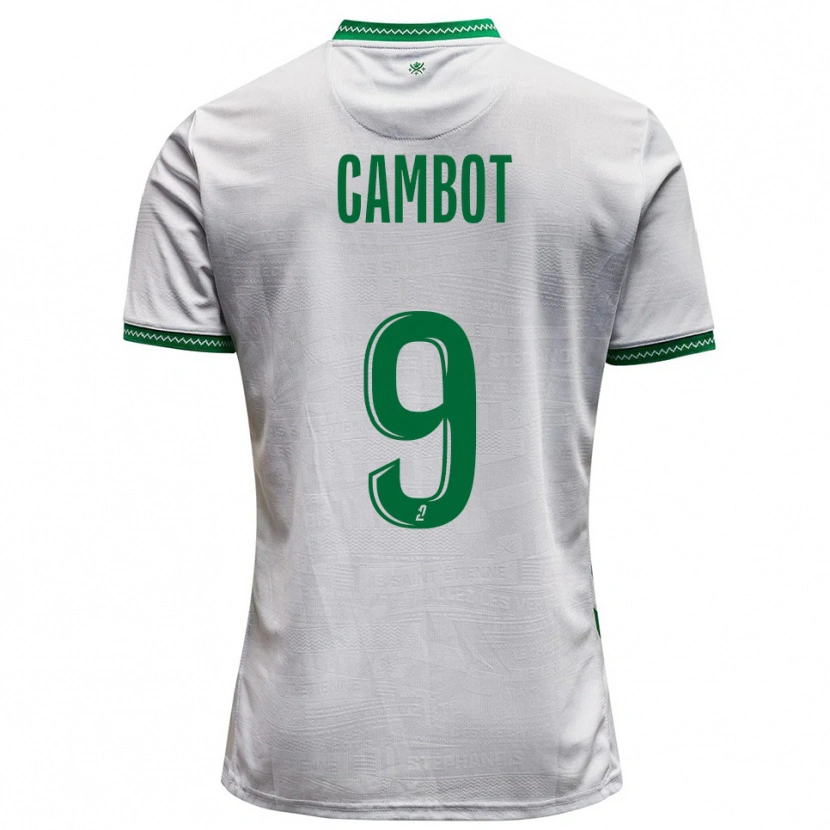 Danxen Criança Camisola Sarah Cambot #9 Branco Verde Alternativa 2025/26 Camisa