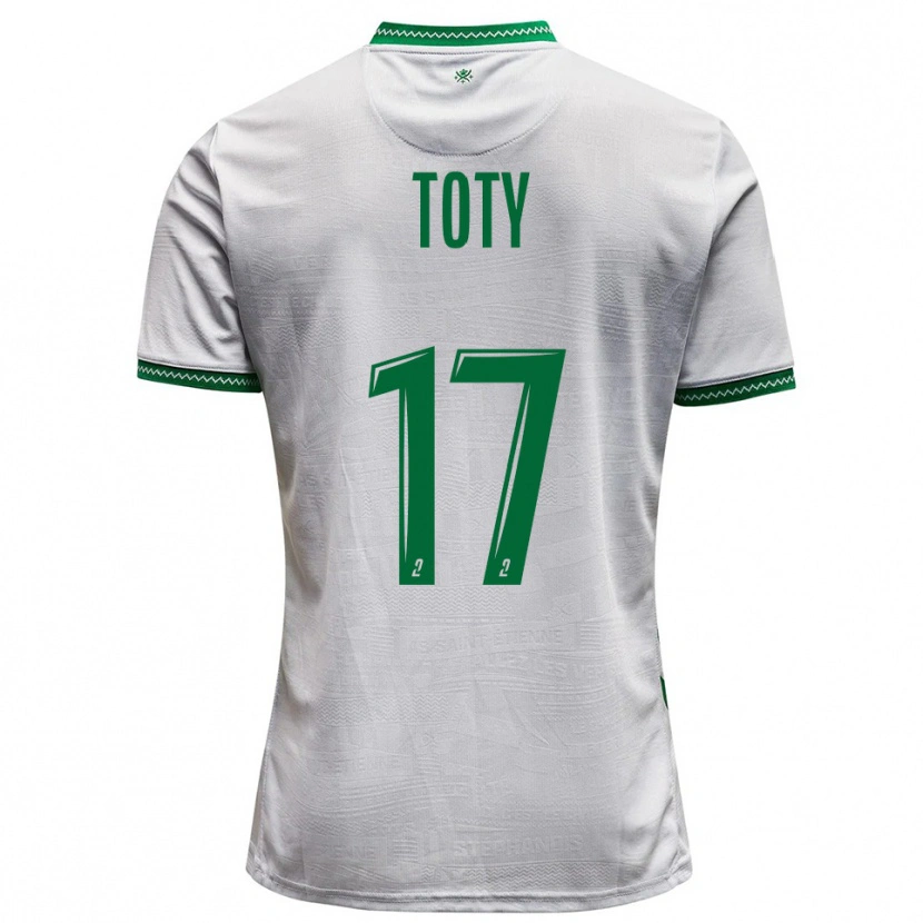 Danxen Criança Camisola Mylan Toty #17 Branco Verde Alternativa 2025/26 Camisa