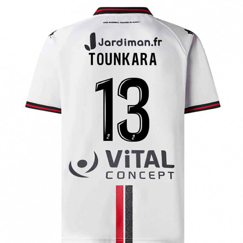 Danxen Criança Camisola Fadiala Tounkara #13 Branco Vermelho Alternativa 2025/26 Camisa