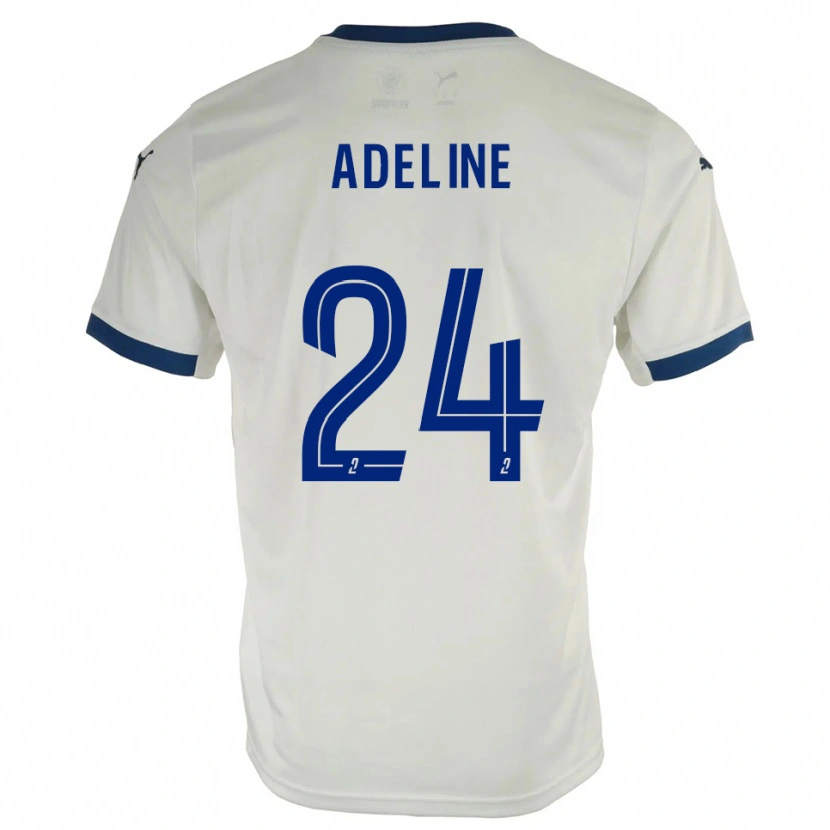 Danxen Criança Camisola Martin Adeline #24 Branco Azul Alternativa 2025/26 Camisa
