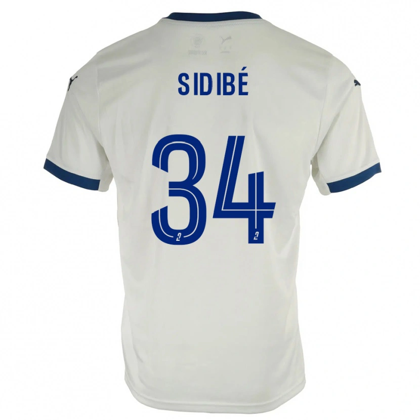 Danxen Criança Camisola Aly Sidibé #34 Branco Azul Alternativa 2025/26 Camisa
