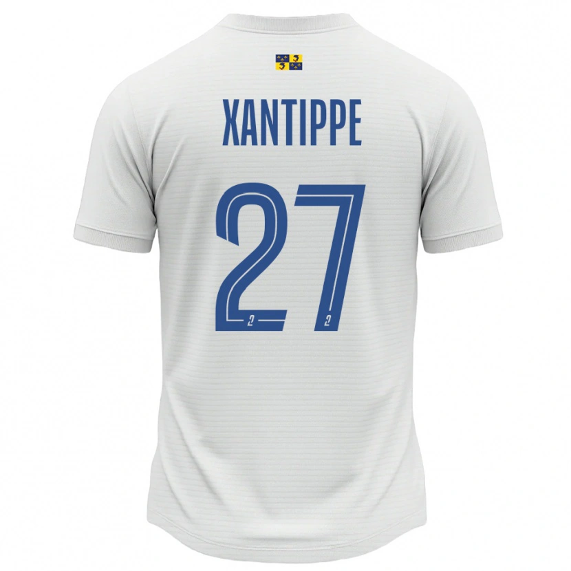 Danxen Criança Camisola Matthéo Xantippe #27 Branco Azul Alternativa 2025/26 Camisa