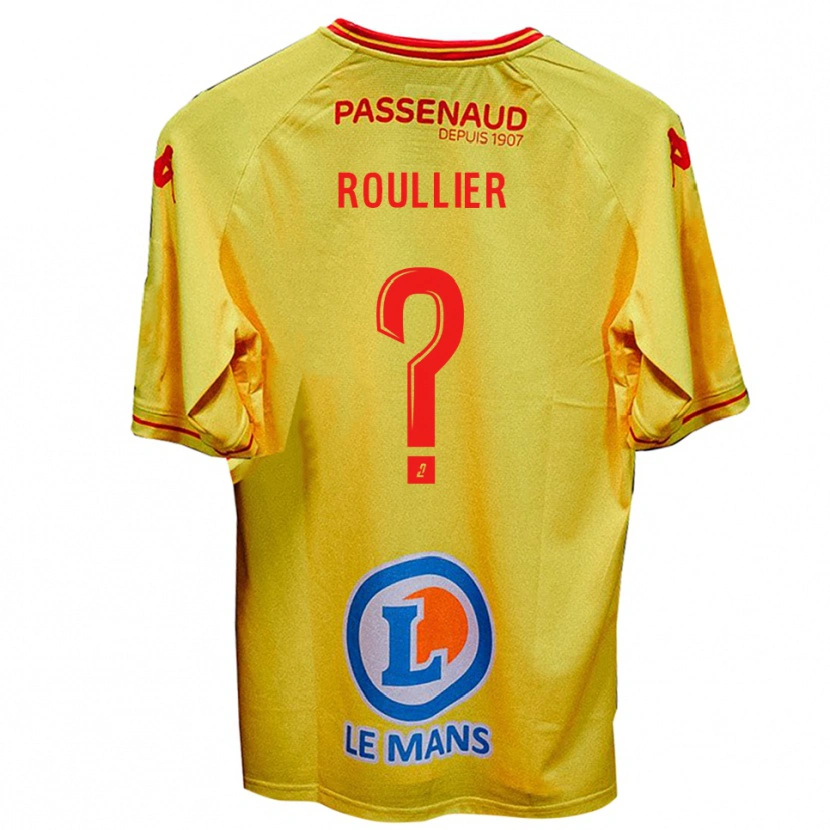 Danxen Criança Camisola Alec Roullier #0 Amarelo Alternativa 2025/26 Camisa