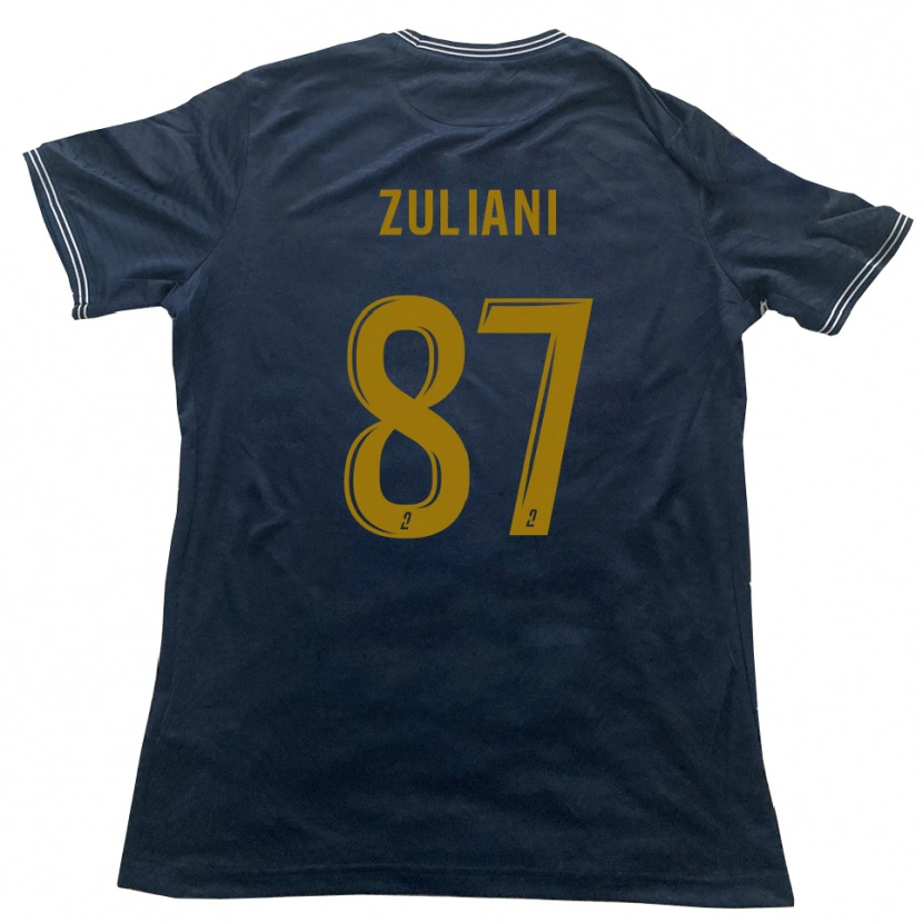 Danxen Criança Camisola Edhy Zuliani #87 Azul Marinho Dourado Alternativa 2025/26 Camisa