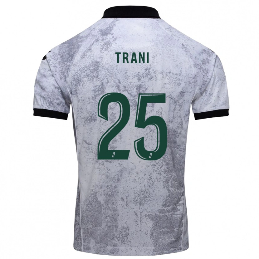 Danxen Criança Camisola Guillaume Trani #25 Branco Preto Alternativa 2025/26 Camisa