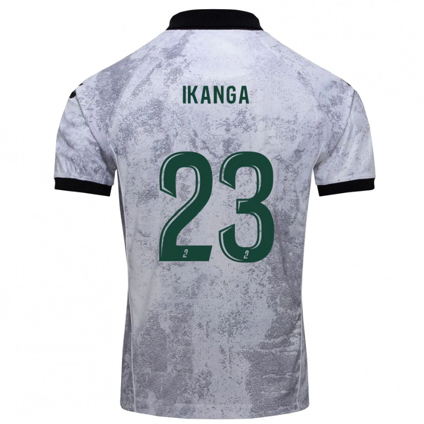 Danxen Criança Camisola Jovany Ikanga #23 Branco Preto Alternativa 2025/26 Camisa