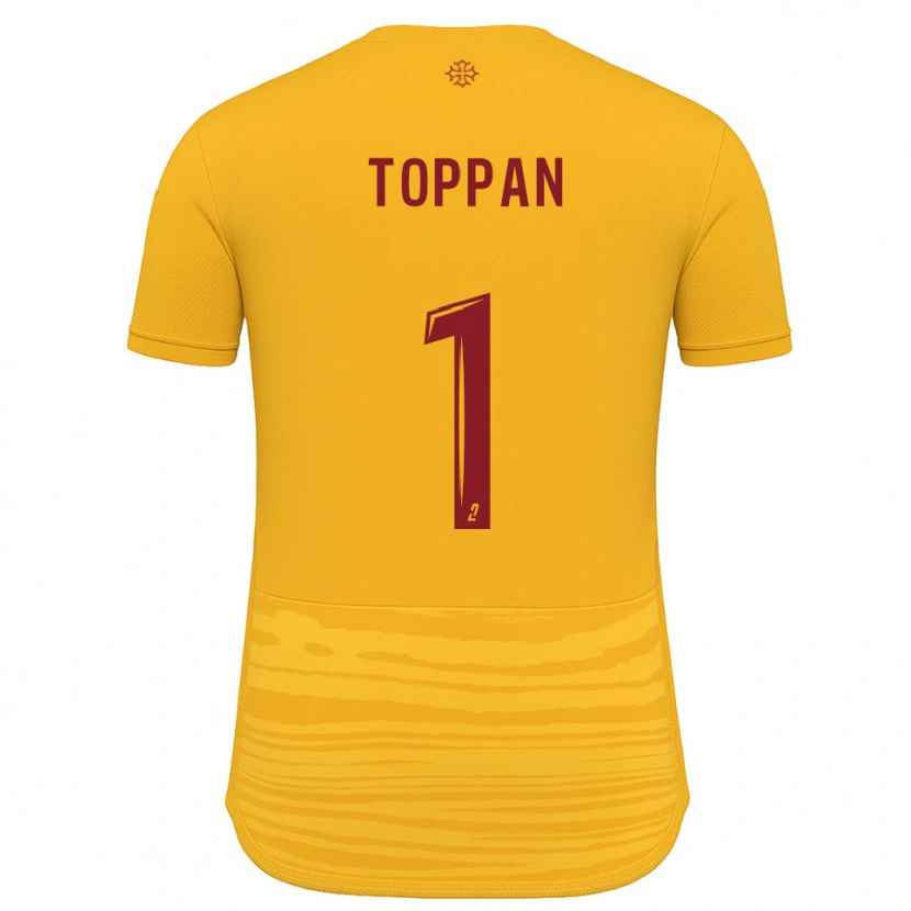 Danxen Criança Camisola Mae Toppan #1 Laranja Borgonha Alternativa 2025/26 Camisa