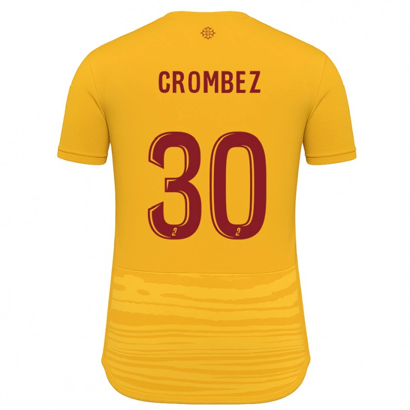 Danxen Criança Camisola Enzo Crombez #30 Laranja Borgonha Alternativa 2025/26 Camisa