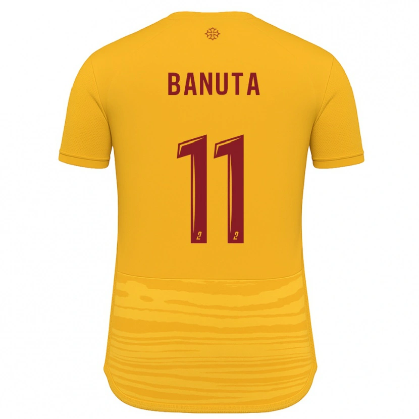 Danxen Criança Camisola Anna Banuta #11 Laranja Borgonha Alternativa 2025/26 Camisa