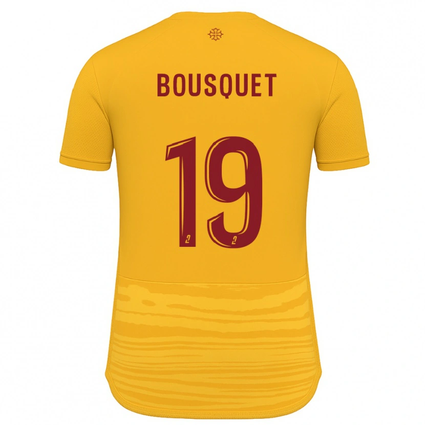 Danxen Criança Camisola Marie Bousquet #19 Laranja Borgonha Alternativa 2025/26 Camisa