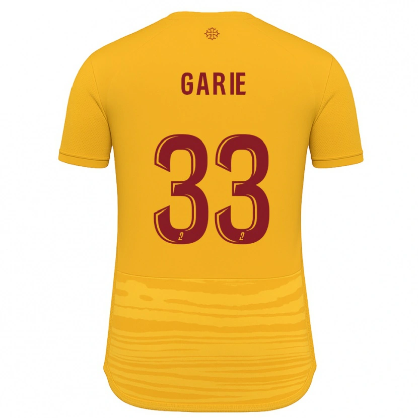 Danxen Criança Camisola Hugo Garie #33 Laranja Borgonha Alternativa 2025/26 Camisa