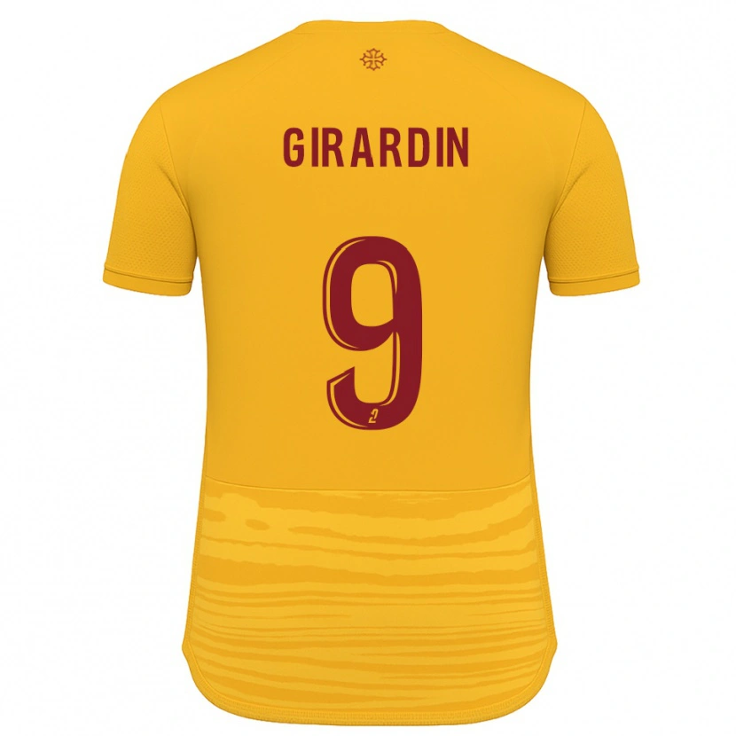 Danxen Criança Camisola Isaiah Girardin #9 Laranja Borgonha Alternativa 2025/26 Camisa
