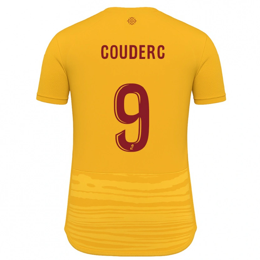 Danxen Criança Camisola Enzo Couderc #9 Laranja Borgonha Alternativa 2025/26 Camisa