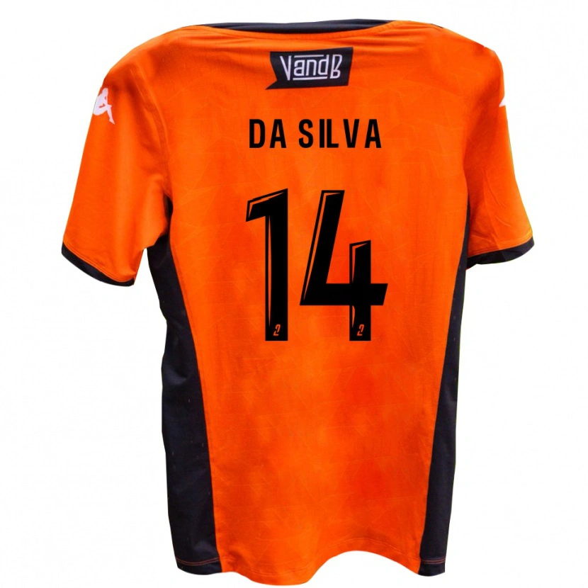 Danxen Criança Camisola Hélder Oliveira Da Silva #14 Branco Preto Alternativa 2025/26 Camisa