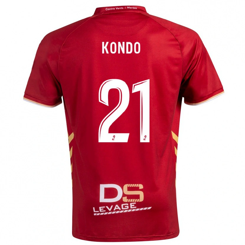 Danxen Criança Camisola Geoffrey Kondo #21 Borgonha Dourado Alternativa 2025/26 Camisa