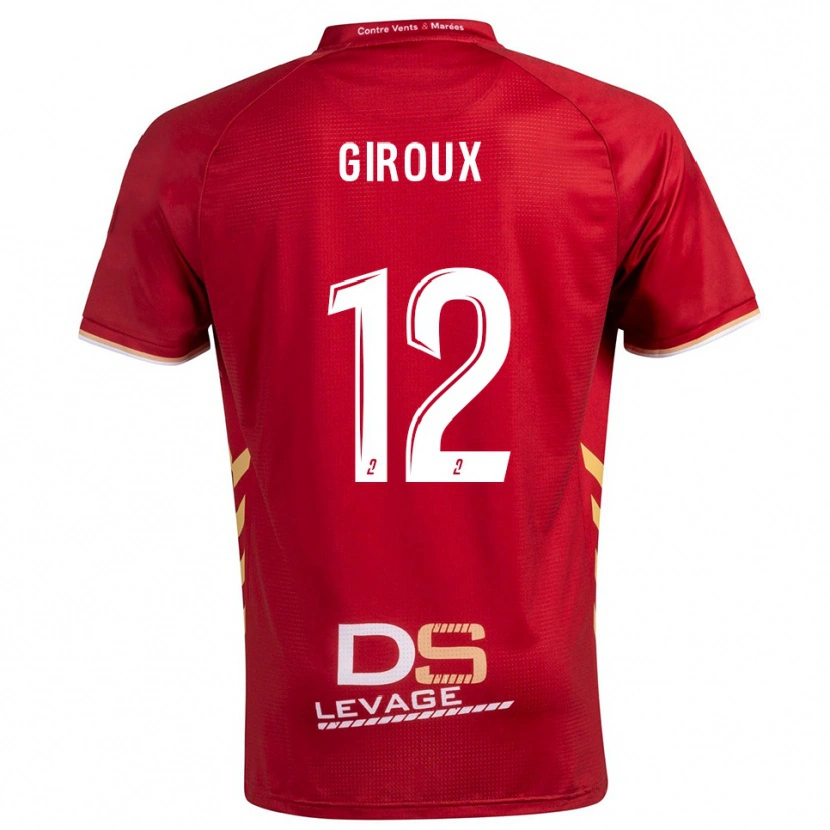 Danxen Criança Camisola Tom Giroux #12 Borgonha Dourado Alternativa 2025/26 Camisa