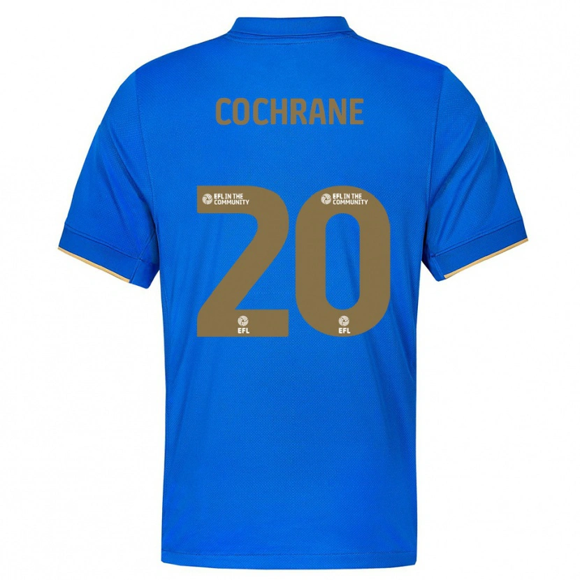 Danxen Homem Camisola Alex Cochrane #20 Azul Dourado Principal 2025/26 Camisa