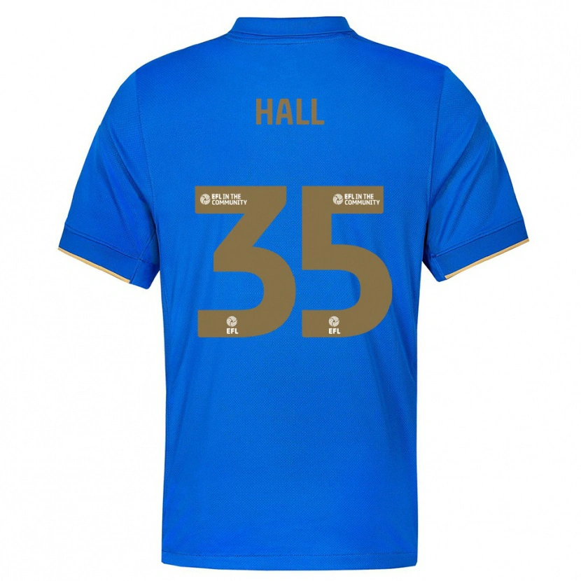 Danxen Homem Camisola George Hall #35 Azul Dourado Principal 2025/26 Camisa