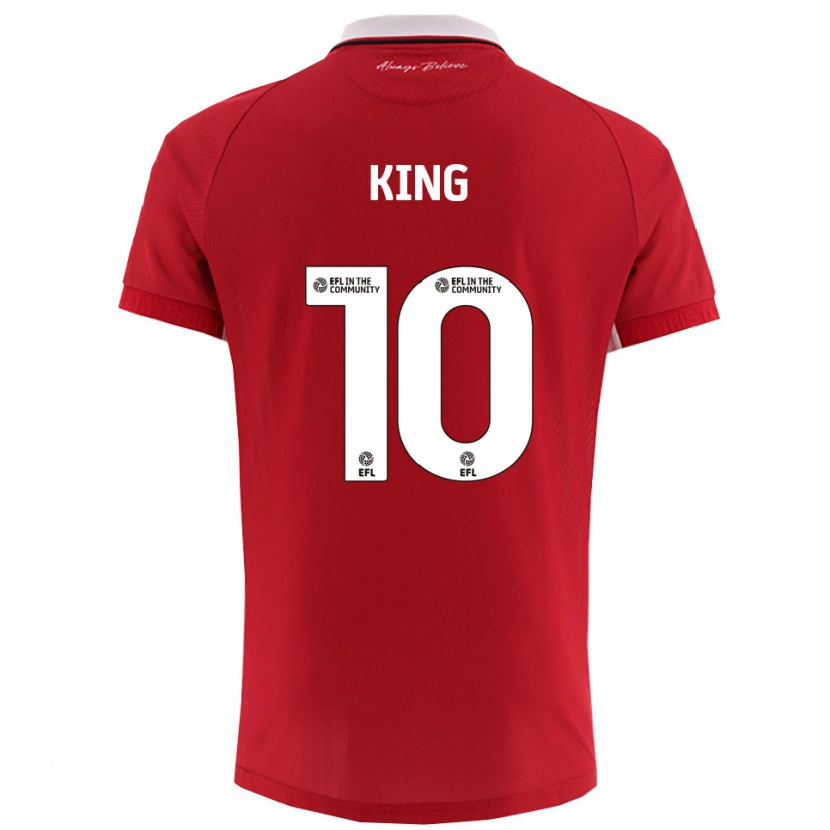 Danxen Homem Camisola Andy King #10 Vermelho Branco Principal 2025/26 Camisa