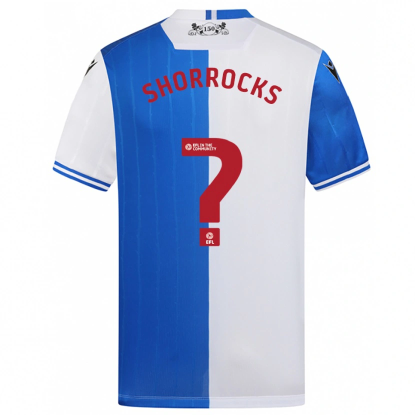 Danxen Homem Camisola Jackson Shorrocks #0 Azul Branco Principal 2025/26 Camisa