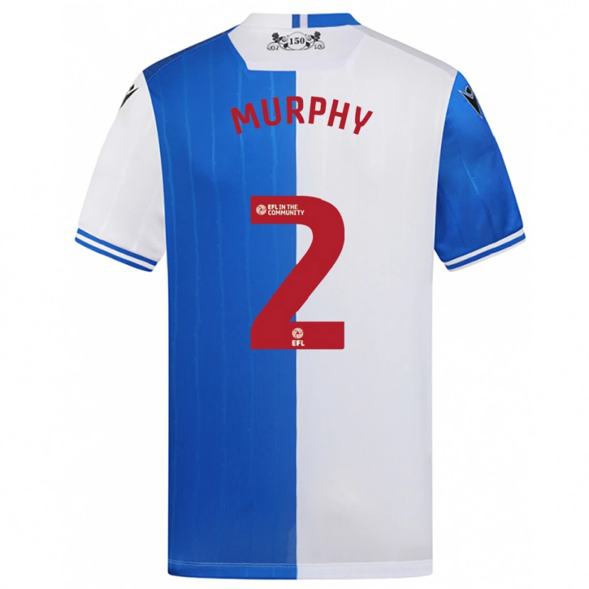 Danxen Homem Camisola Niamh Murphy #2 Azul Branco Principal 2025/26 Camisa