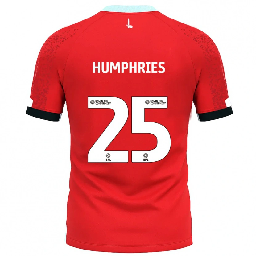 Danxen Homem Camisola Greta Humphries #25 Vermelho Branco Principal 2025/26 Camisa