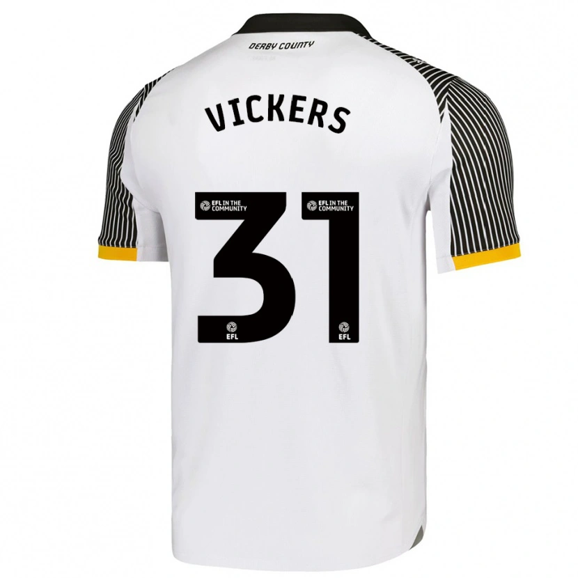 Danxen Homem Camisola Josh Vickers #31 Branco Preto Principal 2025/26 Camisa